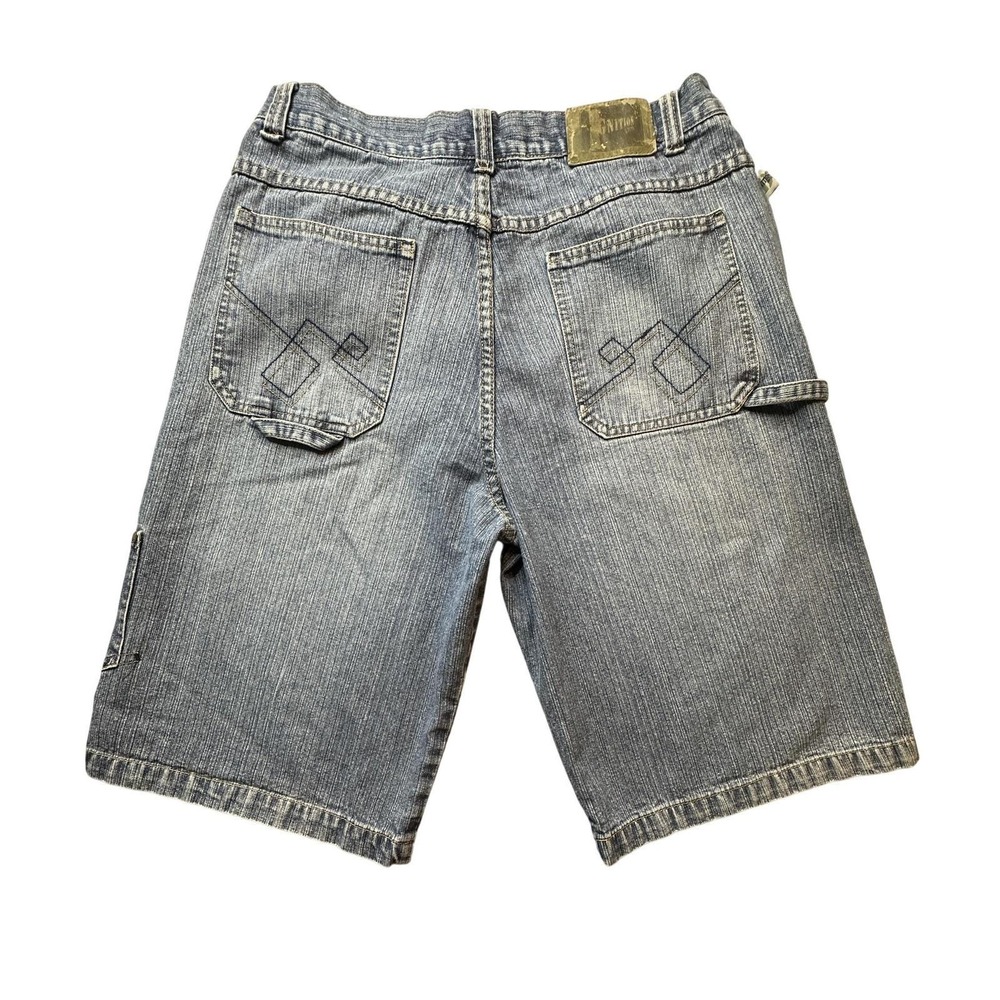 Vintage Ignition Denim Carpenter Shorts Mens 32 Blue Loose Fit Hammer Loop 2000s